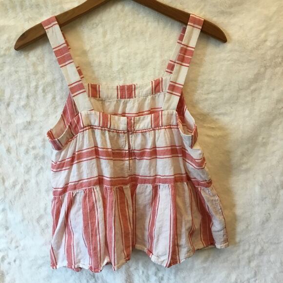 Loft Red & White Striped Tiered Cami - Picture 8 of 10
